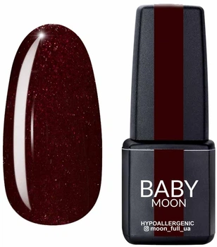 Гель-лак для нігтів - Baby Moon Dance Diamond Gel Polish 010 - Шоколадно-вишневий з шиммером (980011-1265795-2)