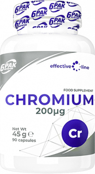 Хром 6PAK Nutrition Effective Line Chromium 90 капсул (5902811812504)