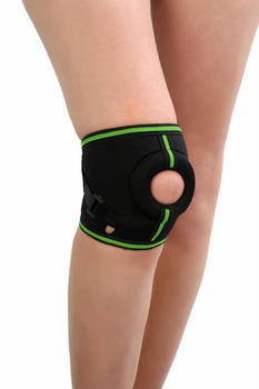 Ортез колінного суглоба для підтримки підколінних сухожиль бандаж на коліно з відкритою колінною чашкою Розмір L (SMT2111-L)