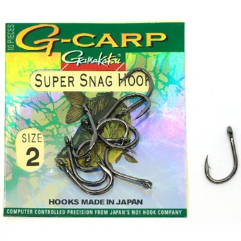 Гачок GAMAKATSU G-CARP SUPER SNAG №02 10шт,28056