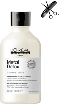 Profesjonalny szampon oczyszczający L'Oreal Serie Expert Metal Detox przeciw metalom nagromadzonym we włosach po koloryzacji lub rozjaśnianiu 300 ml (0000030158078)