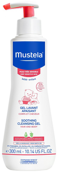 Очисний гель для голови та тіла для чутливої шкіри Mustela Soothing Cleansing Gel 300 мл (3504105029937)