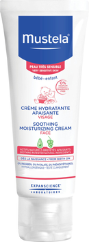 Зволожувальний крем для чутливої шкіри обличчя Mustela Soothing Moisturizing Cream 40 мл (3504105029982)