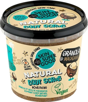 Очищувальний скраб для тіла Planeta Organica Body Scrub Skin Super Good Granola & Macadamia Nut 360 мл (4743318101606)