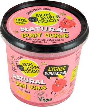 Зволожуючий скраб для тіла Planeta Organica Natural Body Scrub Skin Super Good Lichee Bubble Gum 360 мл (4743318101576)