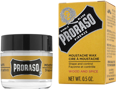 Віск для догляду за вусами Proraso Вуд енд Спайс 15 мл (8004395001613)