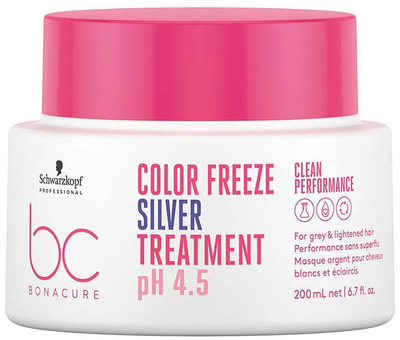 Маска Schwarzkopf Professional BC Bonacur Freeze Silver для нейтралізації небажаної жовтизни волосся 200 мл (4045787725636)