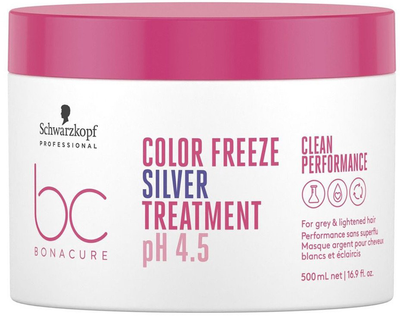 Маска Schwarzkopf Professional BC Bonacur Freeze Silver для нейтралізації небажаної жовтизни волосся 500 мл (4045787725872)