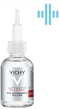 Антивікова сироватка з гіалуроновою кислотою Vichy Liftactiv Supreme H.A. Epidermic Filler для скорочення зморщок і відновлення пружності шкіри 30 мл (3337875719209)