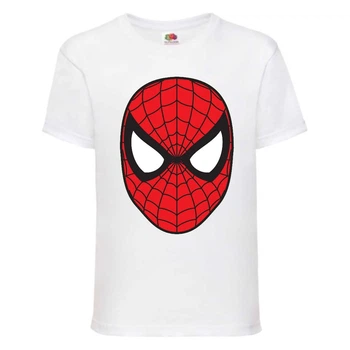 Футболка детская Марвел (Marvel & DC) белая (spiderman-white) 104 см
