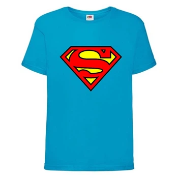 Футболка дитяча Марвел (Marvel & DC) блакитна (superman-001-blue) 104 см