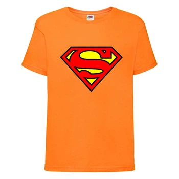 Футболка дитяча Марвел (Marvel & DC) помаранчева (superman-001-orange) 164 см