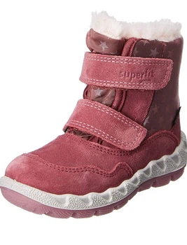 Детские зимние кожаные сапоги Superfit Icebird Gore-Tex 34 р розовые