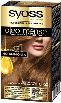 Фарба для волосся SYOSS Oleo Intense 8-60 Медовий блонд 115 мл (5201143734172)
