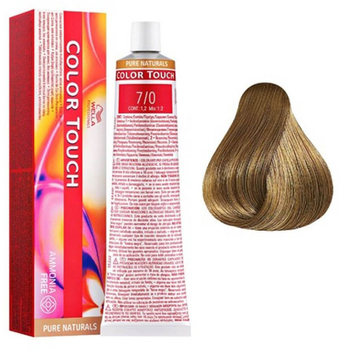 Farba do włosów bez amoniaku Wella Professionals Color Touch Pure Naturals 7/0 - Ciemny blond 60 ml (8005610529363)
