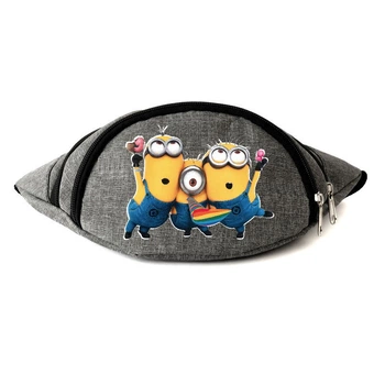 Сумка Бананка на пояс Міньйон (Minions-001) Cappuccino Toys сіра