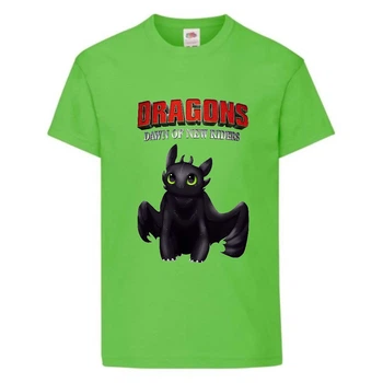 Футболка детская Как приручить дракона (DRAGONS) светло-зеленая (DRAGONS-002-green) 104 см
