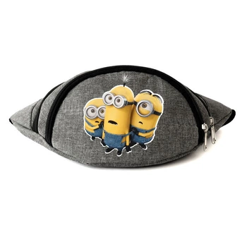 Сумка Бананка на пояс Міньйон (Minions-005) Cappuccino Toys сіра