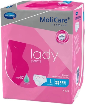 Majtki chłonne damskie Hartmann MoliCare Premium lady Pants 7 kropel L 7 szt (4052199276830)