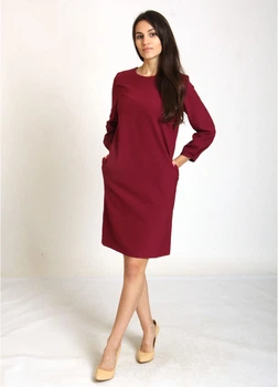 Платье женское InDresser XS Бордовый (IN-0206Н009Д-Bordo)