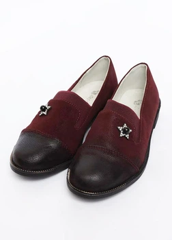 Туфли для девочки J&G 31 Бордовый (PVM-150584-Burgundy)