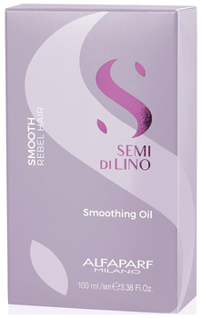 Wielofunkcyjny olejek do włosów niesfornych Alfaparf Semi Di Lino Smooth 100 ml (8022297111261)