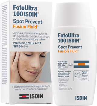 Флюїд для обличчя Isdin Foto Ultra Spot Prevent/Fusion Fluid SPF 50+ 50 мл (8470001631688)