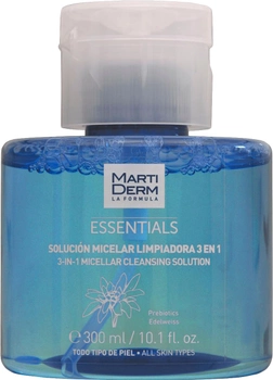 Міцелярний розчин MartiDerm Essentials Micellar Solution Cleanser 3in1 Очисний 300 мл (8437000435860)