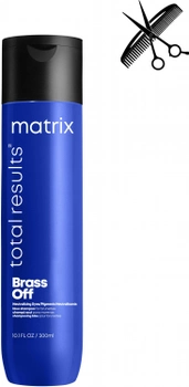 Profesjonalny szampon Matrix Total Results Brass Off do neutralizacji żółtego odcienia włosów 300 ml (3474636484805)