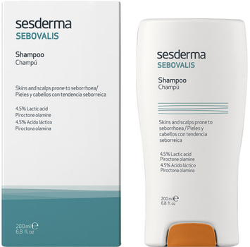 Szampon do włosów Sesderma Sebovalis przeciw łojotokowi 200 ml (8429979442413)