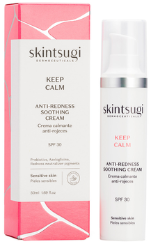 Krem do twarzy na dzień Skintsugi Keep Calm Anti-Redness Soothing Cream do walki z zaczerwienieniami SPF30 50 ml (8414719600093)