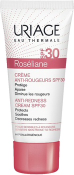 Сонцезахисний крем для обличчя Uriage Roséliane Crème Anti-Rougeurs SPF 30 Проти почервонінь 40 мл (3661434005350)