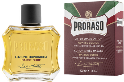Odżywczy balsam po goleniu Proraso do sztywnego włosia z masłem Shea i olejkiem z drzewa sandałowego 100 ml (8004395004720)