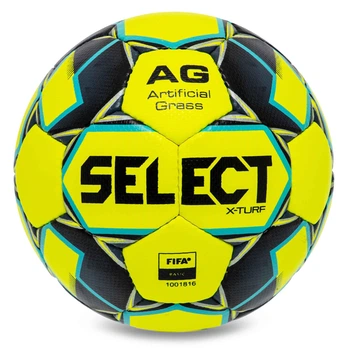 М'яч футбольний SELECT X-TURF V23 №5 жовтий-синій