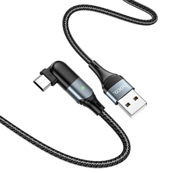 Кабель USB Hoco U100 Orbit Micro Чёрный