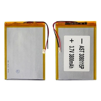 Акумулятор 3080115P універсальный з контролером, 3,2 х 80 х 115 мм (3800 mAh)/ для планшета