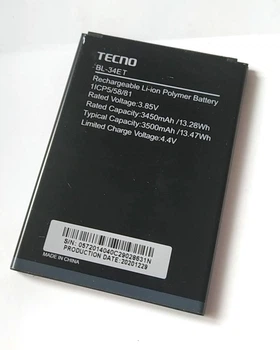 Аккумулятор Tecno BL-34ET / Tecno POP 3 (BB2) / Li-Pol 3500 mAh, 13.47 Wh, 3.85 V [Original PRC] 12 мес. гарантии
