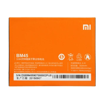 Аккумулятор Xiaomi BM45 (Redmi Note 2) [Original PRC] 12 мес. гарантии