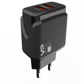 Сетевое зарядное устройство Veron VR-C12 2 USB 2.4A Black (752897)