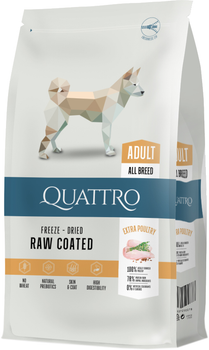 Сухой корм для взрослых собак Quattro All Breed Extra Poultry с мясом птицы 12 кг (4770107250078)