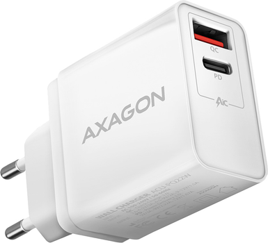Ładowarka sieciowa Axagon ACU-PQ22W biała