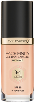 Тональна основа Max Factor Facefinity All Day Flawless 3 в 1 №35 Pearl Beige 30 мл (3614225851568)