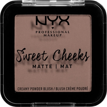 NYX Professional Makeup Sweet Cheeks Creamy Powder Blush Matte z matowym wykończeniem 09 So taupe 5 g (0800897192297)