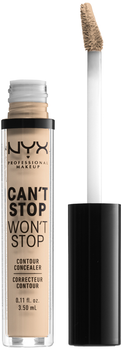 Консилер для обличчя NYX Professional Makeup Can`t Stop Won`t Stop Concealer 06 Vanila 3.5 мл (0800897168582)