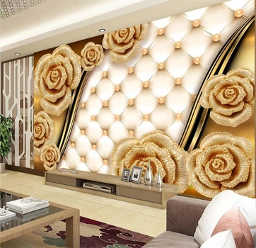 3D Фото Обои PHOTODECOR "3D Розы и жемчуг" 1 кв.м.