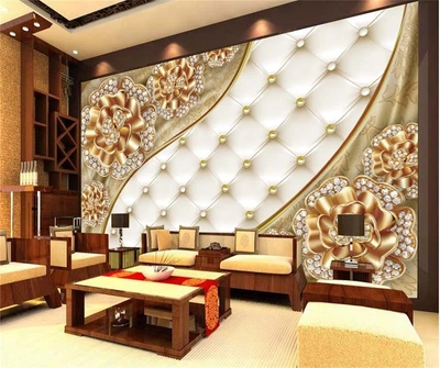 3D Фото Обои PHOTODECOR "3D Розы со стразами" 1 кв.м.