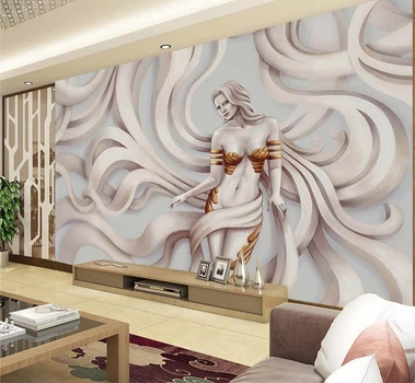 3D Фото Обои PHOTODECOR "3D Девушка на стене" 1 кв.м.