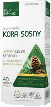 Medica Herbs Kora Sosny 40 kapsułek (5907622656033)