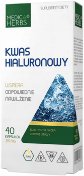 Medica Herbs Kwas Hialuronowy 40 kapsułek (5907622656637)