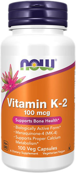 Now Foods Witamina K-2 100mg100 kapsułek (733739009906)